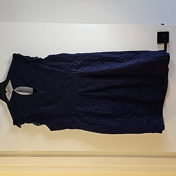 Navy Blue Dress - wn plus size 1x - Picture 4 of 4